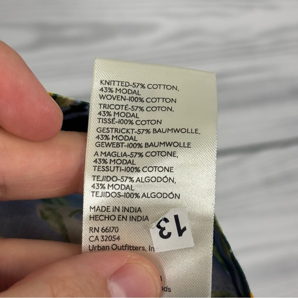 Maeve By Anthropologie Floral Lemon Print Babydoll Blouse Size Medium NWT - Picture 8 of 9